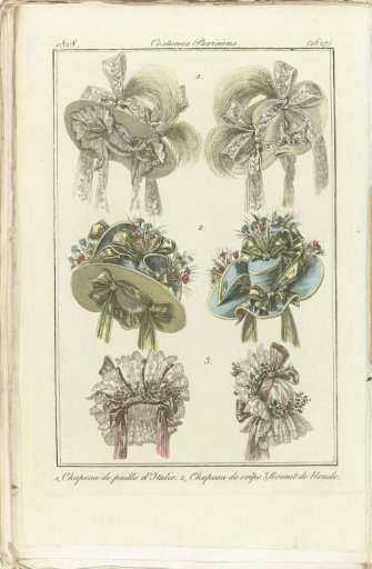 Journal des Dames et des Modes 1828, Parisian Costumes (2627)