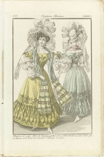 Journal des Dames et des Modes 1828, Parisian Costumes (2626)