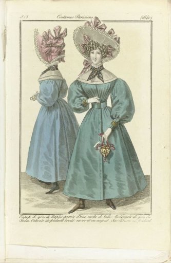 Journal des Dames et des Modes 1828, Parisian Costumes (2640)