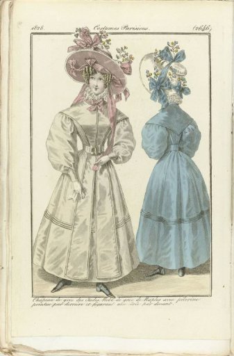 Journal des Dames et des Modes 1828, Parisian Costumes (2646)