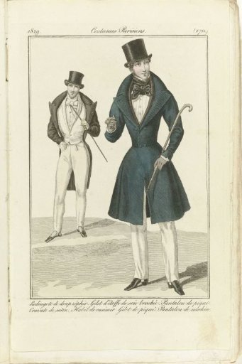 Journal des Dames et des Modes 1829, Parisian Costumes (2711)