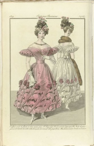 Journal des Dames et des Modes 1829, Parisian Costumes (2754)
