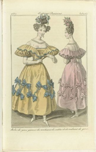 Journal des Dames et des Modes 1830, Parisian Costumes (2826)