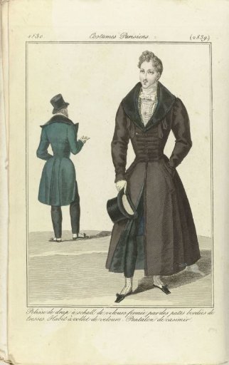 Journal des Dames et des Modes 1830, Parisian Costumes (2839)