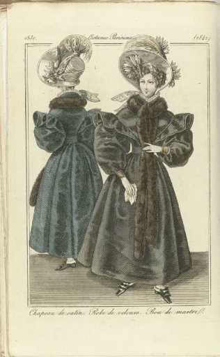 Journal des Dames et des Modes 1830, Parisian Costumes (2842)