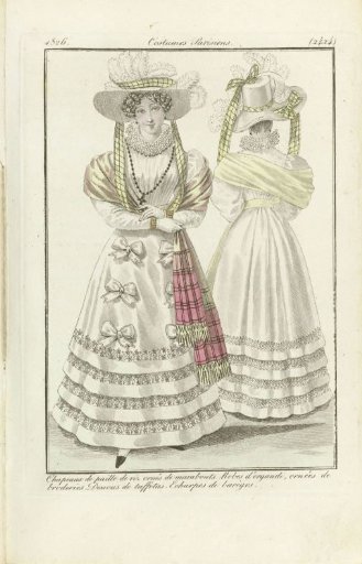 Journal des Dames et des Modes 1826, Parisian Costumes (2424)