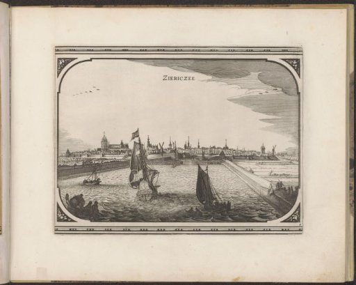 View of Zierikzee, from the Oosterschelde
