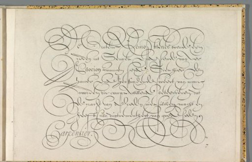 Writing sample with the text: De Gratien (...)