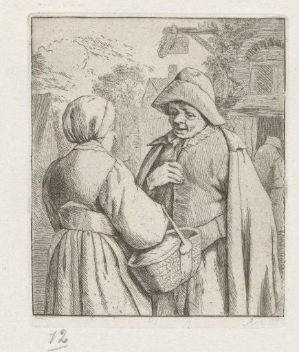 Woman and man in conversation