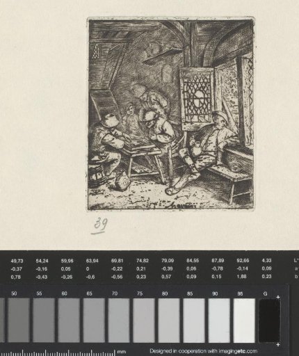Tric-trac players in an inn