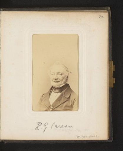 Portrait of Louis Gerlach Pareau, Professor of Theology at the University of Groningen