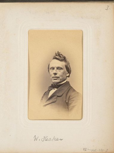 Portrait of Willem August Hecker, professor in the Faculty of Philosophy and Letters at the University of Groningen