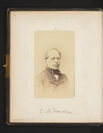 Portrait of Cornelis Marinus Francken, professor in the Faculty of Philosophy and Letters at the University of Groningen