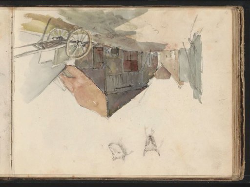 Handcart at a Barn
