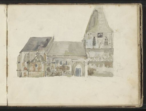 Side view of a church