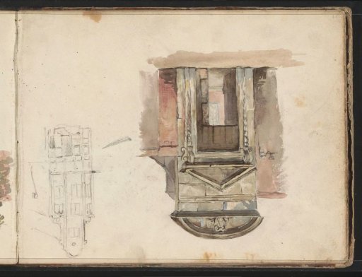 Gate to a courtyard and a facade