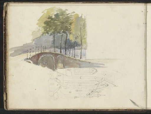 Exterior of a Church and a Bridge over a Canal