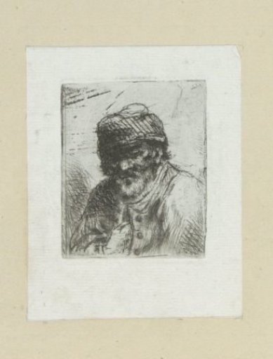 Bearded old man with a cap