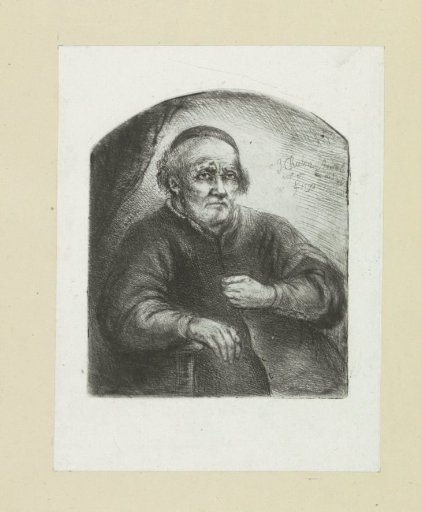 Old man in an armchair