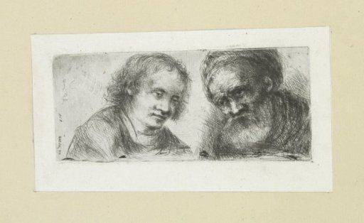 Young man and old man