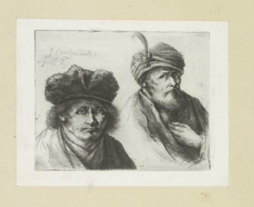 Two men with hat and turban