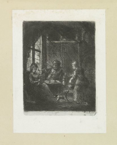 Living room with a couple