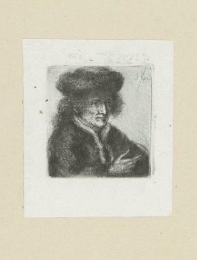 Adult man with fur cap