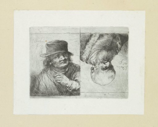 Two male portraits