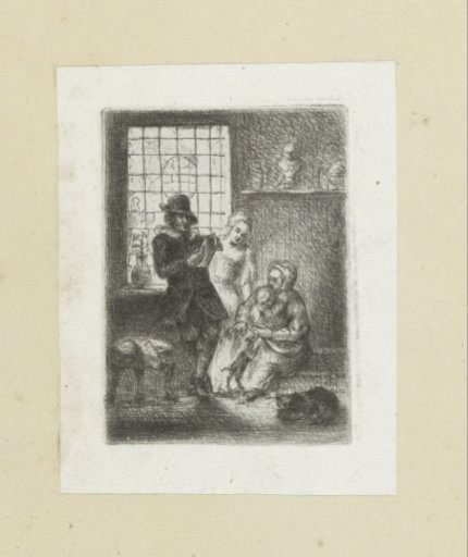 Interior with a family