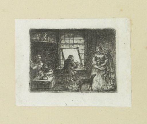 Interior of a print workshop