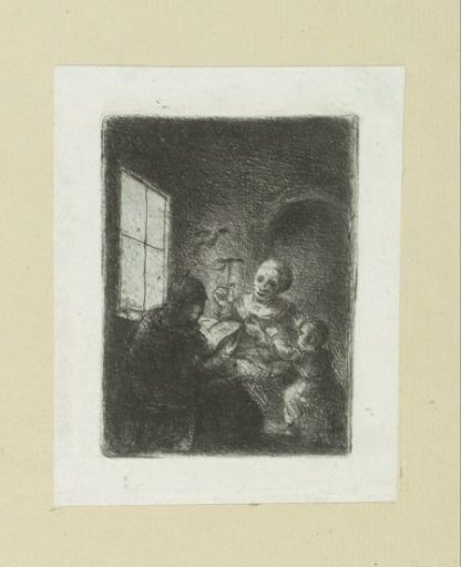 Family by the window