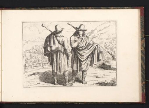 Two men in a landscape