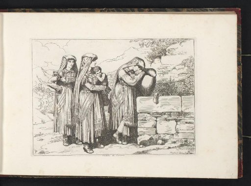 Three women and a child from Cervara di Roma