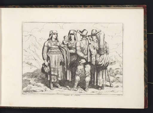 Three women and two men from Sonnino