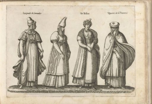 Four women dressed according to the Spanish fashion in Salamanca and Bilbao, ca. 1580