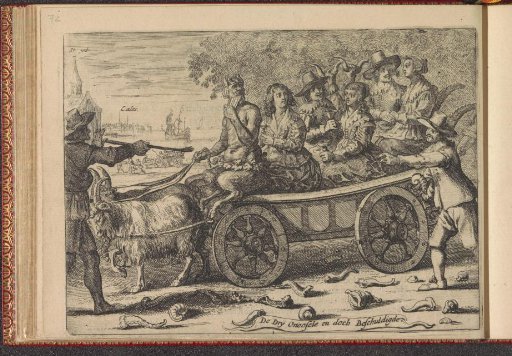 Adulterous couple on a cart
