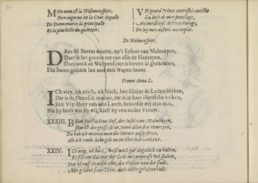 Quatrains accompanying the portraits of the courtesans named Malmeuspier and Vrouw Anna L.