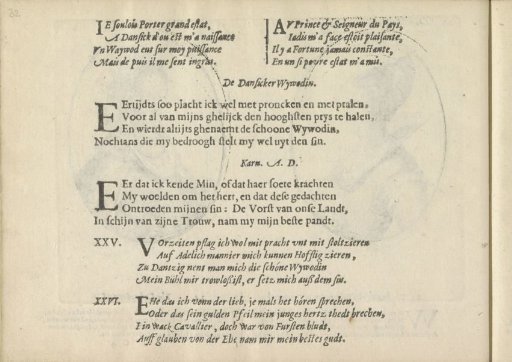Quatrains accompanying the portraits of the courtesans named Deense Wywodin and Karne A.D.
