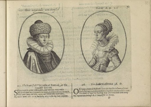 Portraits of the courtesans named Deense Wywodin and Karne A.D.