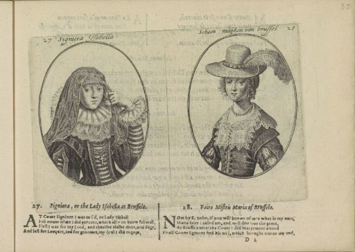 Portraits of the courtesans named Signora Isabella and Beautiful Mayken