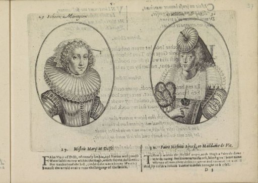 Portraits of the courtesans named Beautiful Maritje and Madame Agnes de Vit