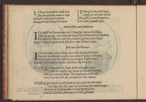 Quatrains accompanying the portraits of the courtesans named Beautiful Ifken of Purmerend and Bes Jans of Wormer