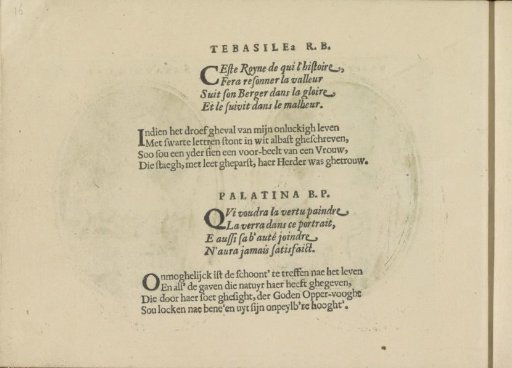 Quatrains for the performances of Tebasilea R.B. and Palatina B.P.