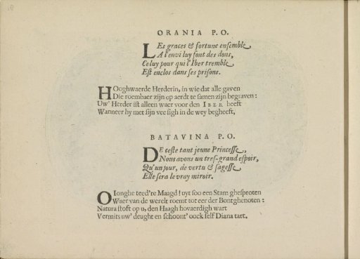 Quatrains for the performances of Orania P.O. and Batavina P.O.