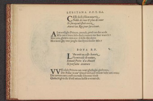Quatrains accompanying the performances of Lusitana P.P.T.G.A. and Boya P.P.