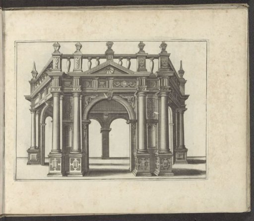 Portal with a hexagonal floor plan