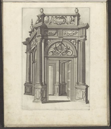 Door portal, with open door