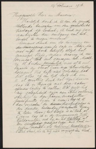 Letter to Max Wilhelm Carl Weber and Anne Antoinette Weber-Van Bosse