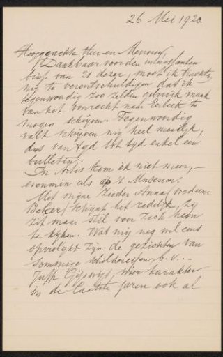 Letter to Max Wilhelm Carl Weber and Anne Antoinette Weber-Van Bosse