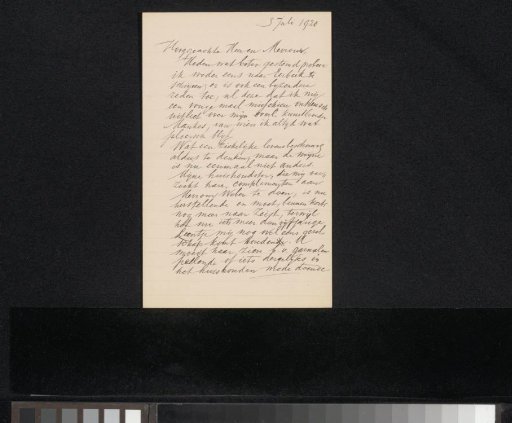 Letter to Max Wilhelm Carl Weber and Anne Antoinette Weber-Van Bosse